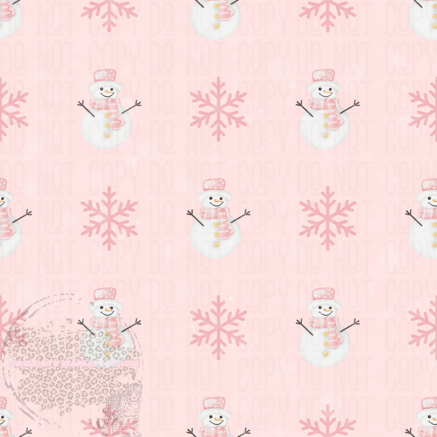 pink snowman